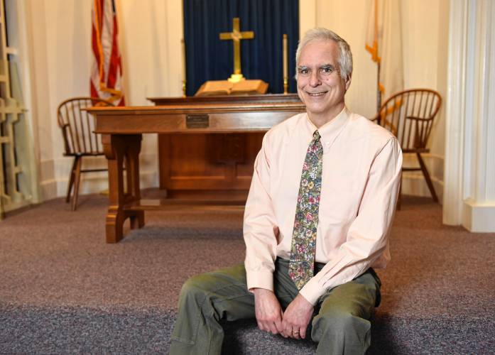 Steve Damon at the United Church of Bernardston.