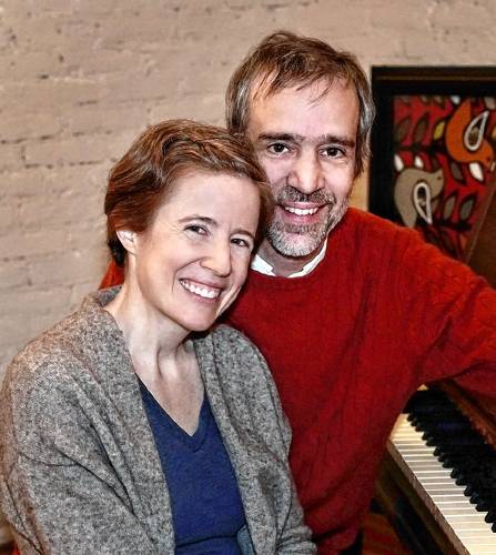 Joining pianist Lynne Walker Mellas for a May 26 concert in Northfield will be her son, Jonathan Bell, and his wife, Stephanie Bell, of Slater, Iowa.