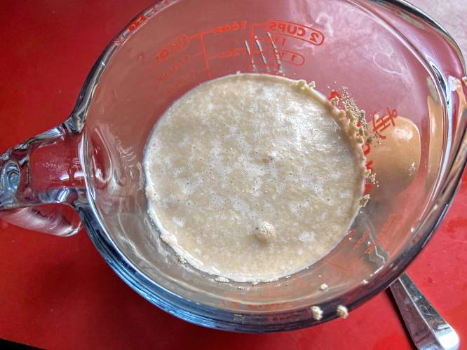 According to Rosana Wan, who wrote “The Culinary Lives of John & Abigail Adams,” in John and Abigail’s day, the muffins would have been made with ale yeast. “An alternative would be barm, which is foam from the top of a fermented alcoholic drink,” Wan writes. Luckily, Wan translated the recipe so regular yeast may be used.