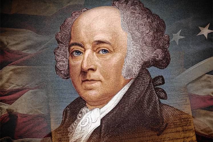 John Adams loved to eat. In 1766, Abigail Adams wrote to a friend, “My Good Man is so very fat that I am lean as a rail.”