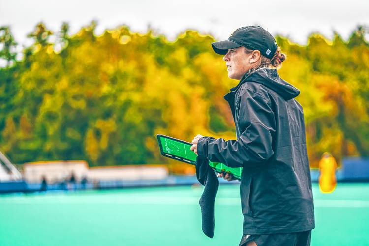 Greenfield’s Kelly Doton, shown coaching the Boston College field hockey team last fall, will be inducted into the USA Field Hockey Hall of Fame on Friday. Greenfield’s Kelly Doton, shown coaching the Boston College field hockey team last fall, will be inducted into the USA Field Hockey Hall of Fame on Friday.