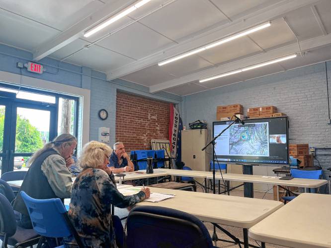 Members of the Montague Battlefield Study Advisory Board participate in a hybrid Zoom meeting in August 2024. Members of the Montague Battlefield Study Advisory Board participate in a hybrid Zoom meeting in August 2024.