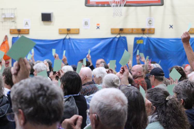Colrain voters approved all 245 articles on the Annual Town Meeting warrant at Colrain Central School on Tuesday.