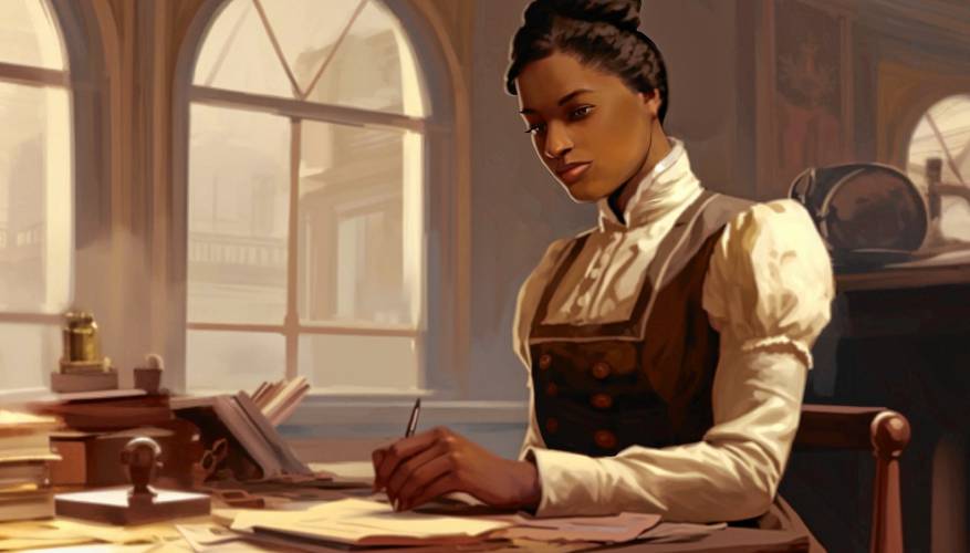 An illustration of Rebecca Lee Crumpler, who in 1864 became the first Black woman physician in the U.S., first practicing in Boston. Her story is part of “Faces of Medicine.”