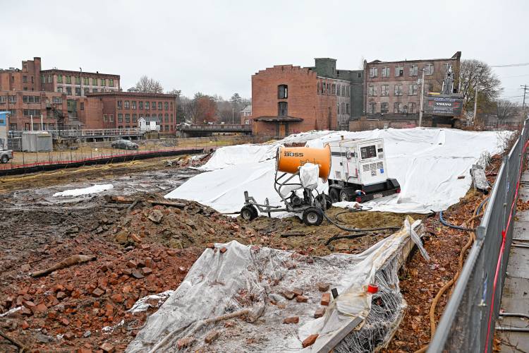 The site of the former cereal factory building on East River Street in Orange.