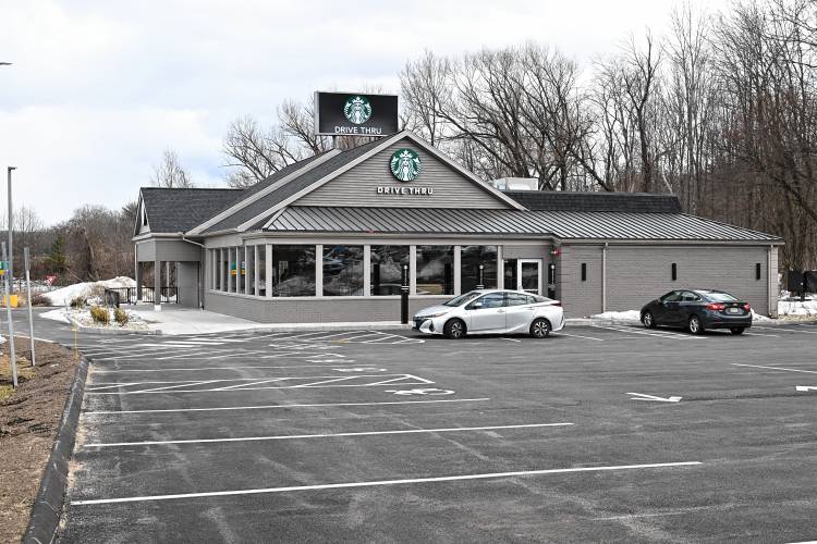 Starbucks is set to open on the Mohawk Trail by the rotary in Greenfield on Monday. 