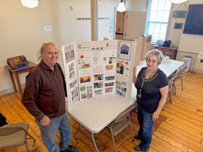 John LaSalle and Ruth Leahey have more than a century of combined experience with the Whately Grange, which will be celebrating its 85th birthday on April 5.