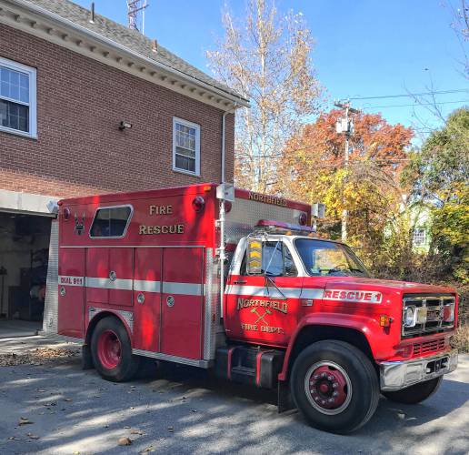 The Northfield Fire Department is replacing its 1986 GMC rescue truck. The Northfield Fire Department is replacing its 1986 GMC rescue truck.