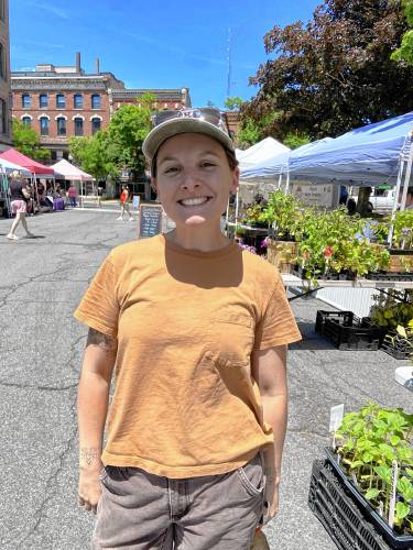 Hannah Logan is market manager of the Greenfield Winter Farmers’ Market. “I feel the direct impact of my work, which motivates me to show up and be an authentic community presence. I love the market, and I love the people involved,” she says.