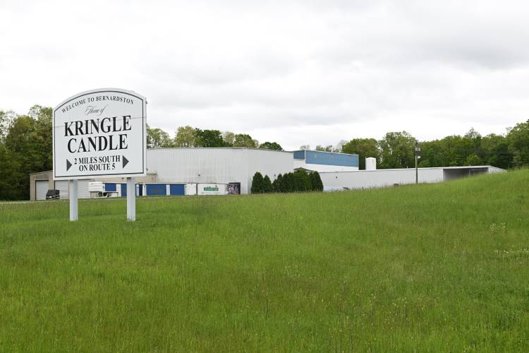 The Kringle Candle factory building at 31 Kringle Drive in Bernardston.
