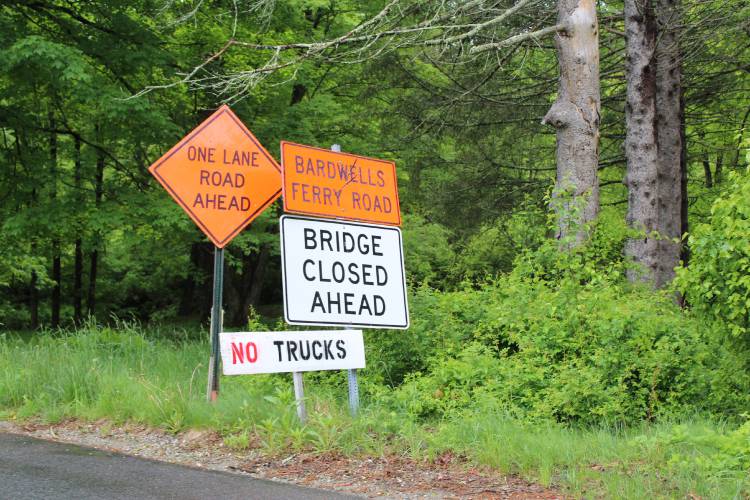Dragon Brook Bridge on Bardwell’s Ferry Road in Shelburne.
