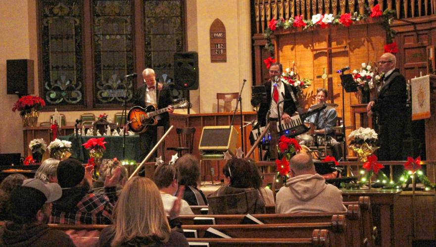 The Terryriffics perform at the Central Congregational Church as part of Orange’s Starry Starry Night New Year’s Eve celebration in 2023.