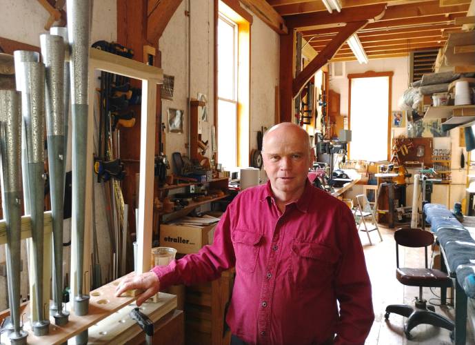 Stefan Maier operates a workshop out of his home on Chestnut Hill Road in Orange, but often works on pipe organs on location. He has clients ranging from The First Church of Deerfield to Old North Church in Boston to Christ Church Anglican Cathedral in Nassau, Bahamas. His current project is moving a church organ in New Britain, Connecticut.