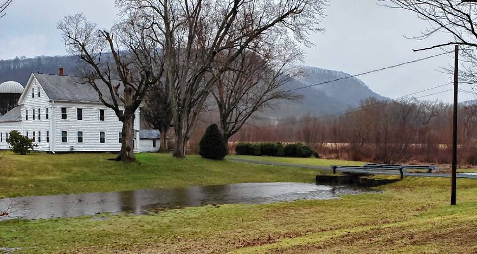 Flooding at Bloody Brook in Deerfield.