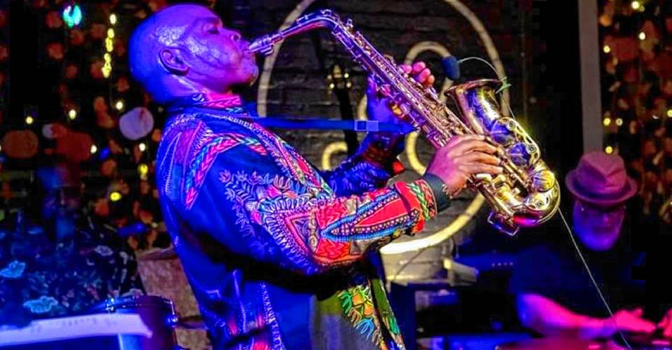 Ron Smith plays saxophone, percussion, and electric bass and is well-versed in jazz, blues and world-music. He is also the director of music programs at Northfield Mt. Hermon. On Friday, he performs as part of the Fusion Nomads at Hawks & Reed.