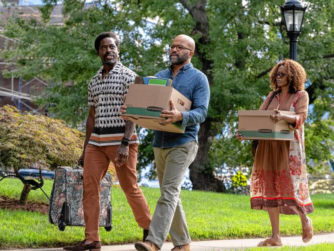 Sterling K. Brown, Jeffrey Wright, and Erika Alexander star in the witty dramedy “American Fiction,” now playing at Amherst Cinema.