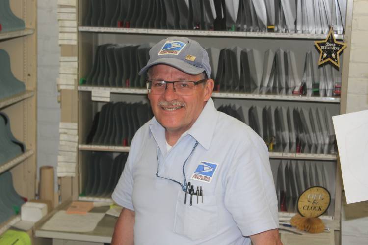 David L’Heureux, of Athol, recently retired after 31 years with the Orange Post Office. David L’Heureux, of Athol, recently retired after 31 years with the Orange Post Office.