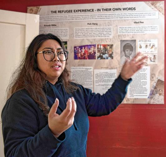 Yanna Ok, a first generation Cambodian American whose family came to Amherst in the 1980s, is a key organizer of a new exhibit in town, “Cambodians in Amherst,” at the Amherst History Museum.