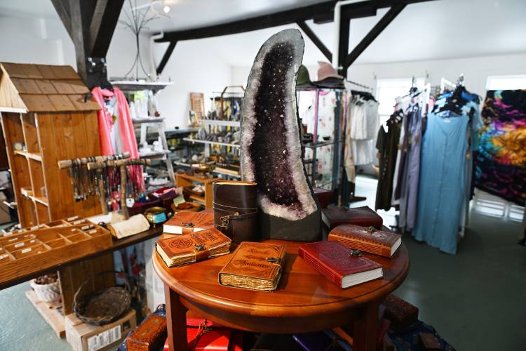 Items for sale at Crystal Visions on State Street in Shelburne Falls.