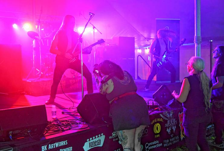 All Hell plays the Wick & Ronin Stage at the RPM Fest at the Miller Falls Rod and Gun Club in Montague on Friday evening. 