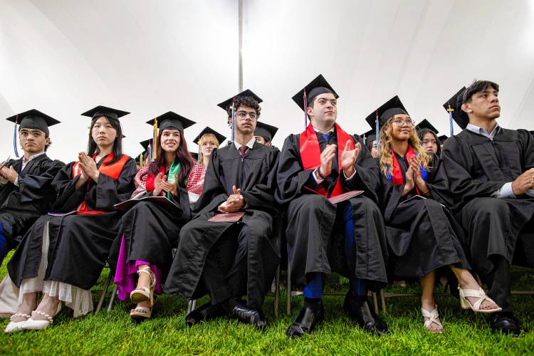 Northfield Mount Hermon 2024 graduates at Sunday’s graduation ceremony. 