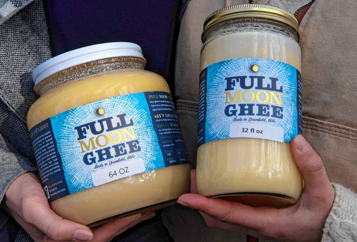 The basic recipe for ghee is simple: melt butter, let it simmer for a few hours, and strain out milk solids that float to the top. As it cooks down, water evaporates, and more complex flavors develop. When the mixture transforms from cloudy to a deep, clear golden hue, it’s done.