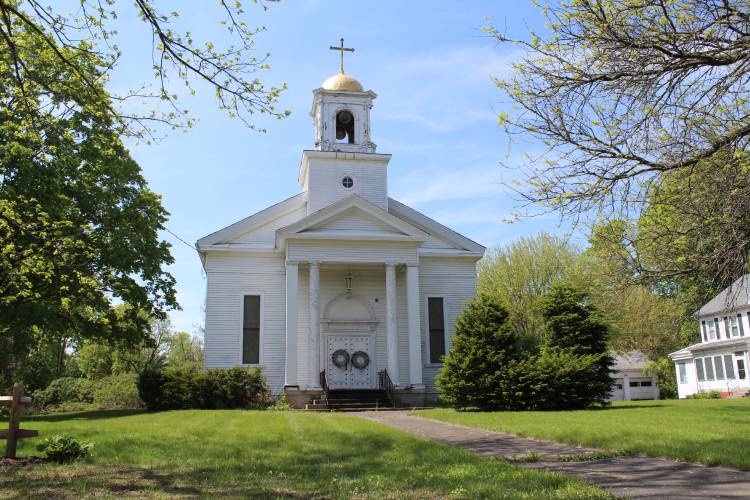 The former St. James Church on North Main Street in South Deerfield.