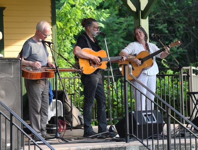133 Skeele plays on stage at the Coop Concerts in Greenfield’s Energy Park on Thursday evening.