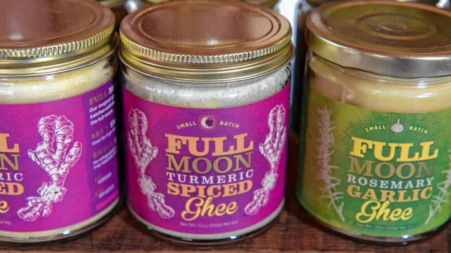 “Ghee is basically clarified butter,” explains April Poirier, the new owner of Full Moon Ghee. “But it’s so much more than that.”