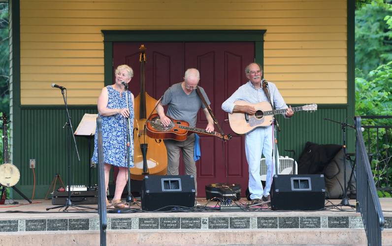 Orlen, Gabriel & Avery play at the Coop Concerts in Greenfield’s Energy Park on Thursday evening.