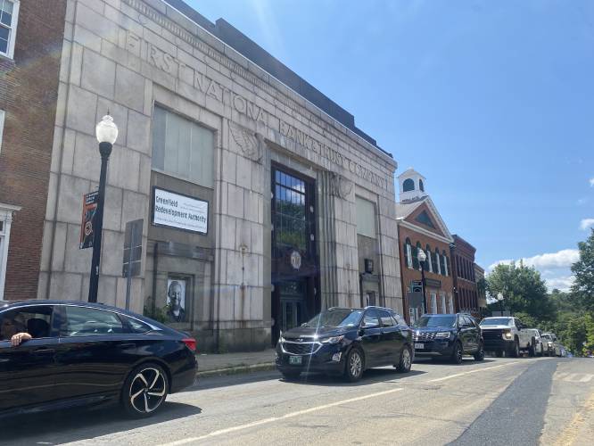 The Greenfield Redevelopment Authority is searching for local artists to display their work on the exterior windows of the long-vacant First National Bank building on Bank Row in Greenfield.