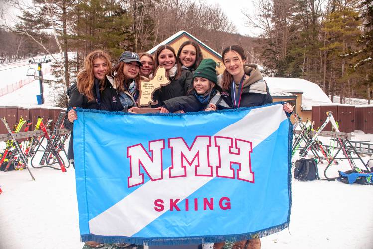 The Northfield Mount Hermon girls alpine ski team won the NEPSAC Class A Championship on Wednesday at Mount Sunapee in Newbury, N.H.