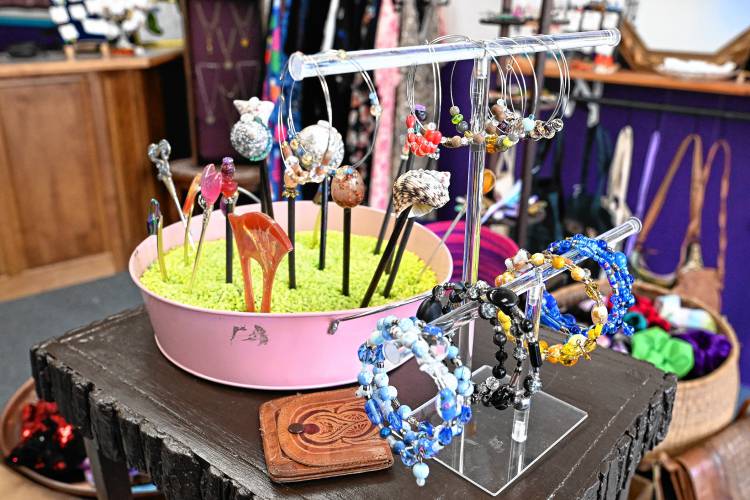 The Sparkle Cave at 223 Main St. in Greenfield is selling handmade and upcycled clothing and accessories.