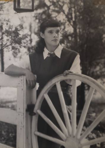 Peg Holcomb when she was 13.