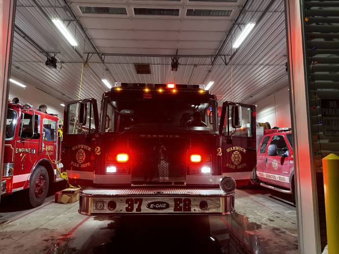 Following a successful Annual Town Meeting vote and Proposition 2½ override at the ballot box in May 2024, the Warwick Fire Department was able to purchase this new engine. After arriving earlier this year and responding to its first call for service on March 18, the Fire Department also used the new fire engine on Wednesday to respond to a single-vehicle crash with minor injuries on Athol Road, according to a post shared on the Fire Department’s Facebook page.