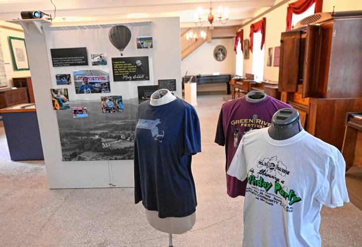 A view of the display at Memorial Hall.