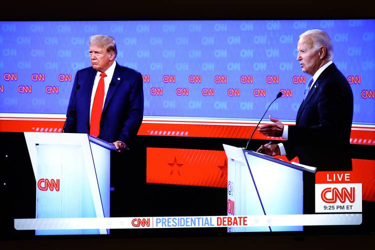 The first 2024 presidential debate between President Joe Biden and former President Donald Trump was hosted by CNN on June 27. The first 2024 presidential debate between President Joe Biden and former President Donald Trump was hosted by CNN on June 27.