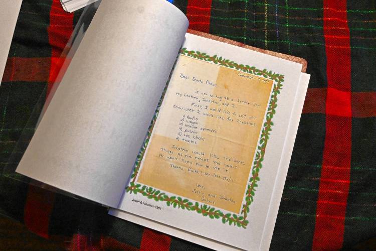 A recently resurfaced letter to Santa Claus from Justin and Jonathan Galenski in 1981.