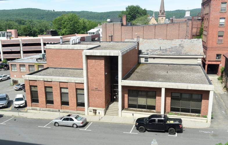 The Greenfield Recorder on Hope Street. The Greenfield Recorder on Hope Street.