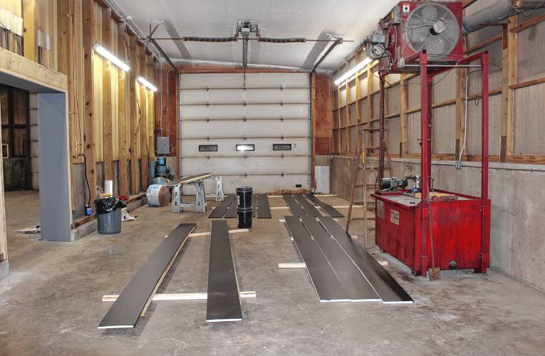 The new Bernardston Fire Station is being renovated at 167 Northfield Road, the former home of Raymond’s Repair.