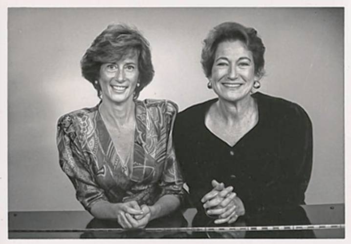 UMass professors emerita Estela Olevsky, left, and Paulina Stark became close friends when Stark joined the UMass faculty in 1985. The two became a performing duo, playing shows at UMass and around the country, with Stark on vocals and Olevsky on piano.