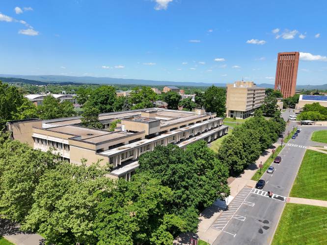 The University of Massachusetts campus in Amherst. The University of Massachusetts campus in Amherst.