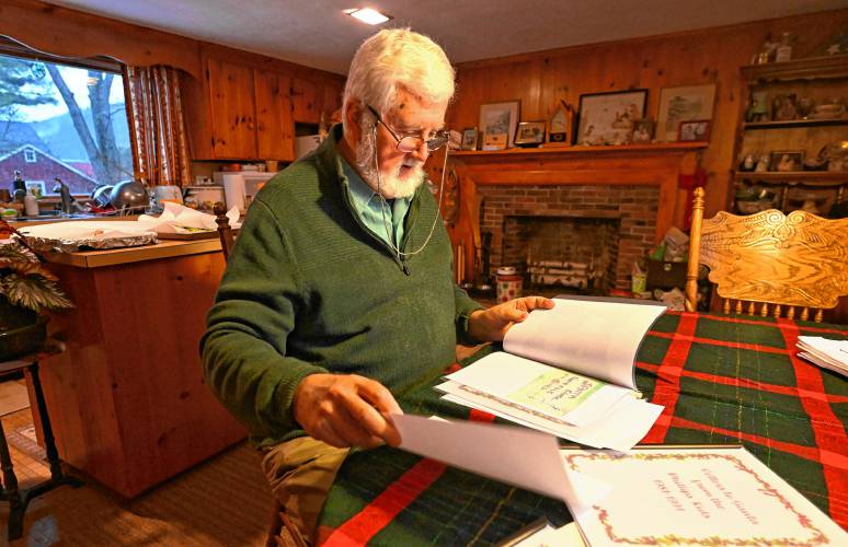 Over the last several weeks, parents and their now-grown children who wrote letters during the period of 1963 to 1994 have been getting knocks on their door, as resident and local historian Peter Thomas is delivering digitized packets of the letters those families wrote all those years ago.