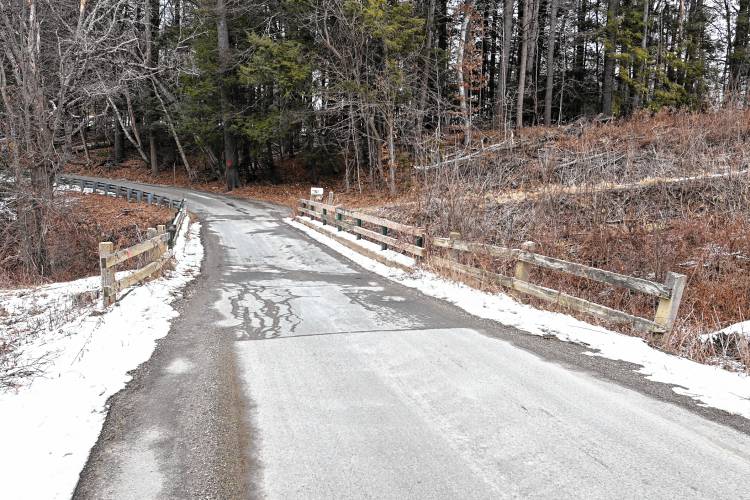 The bridge over Bear River on Beldingville Road in Ashfield.