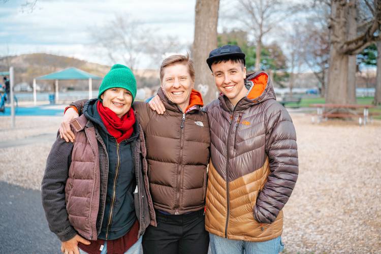 Carrie Ferguson, from left, with “The Many I Am” co-directors Fritha Pengelly and Wylder Ayres.