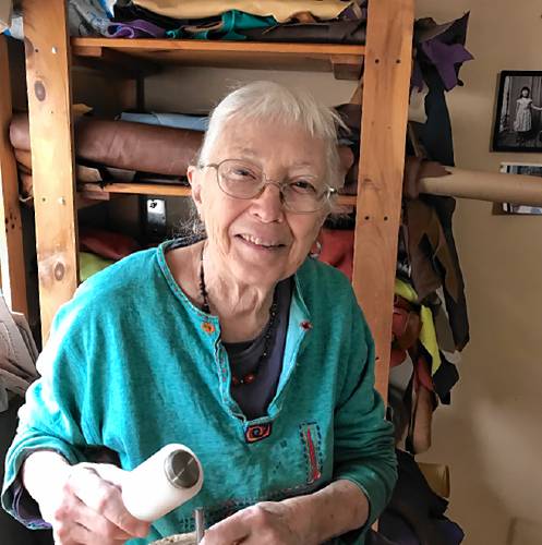 Sharon Raymond encountered the craft of making homemade shoes while traveling in England 35 years ago. The craft has become a centerpiece of her life, and Raymond loves teaching others to make their own shoes while following practices that are healthier for the environment than what's generally found in the mainstream footwear industry.