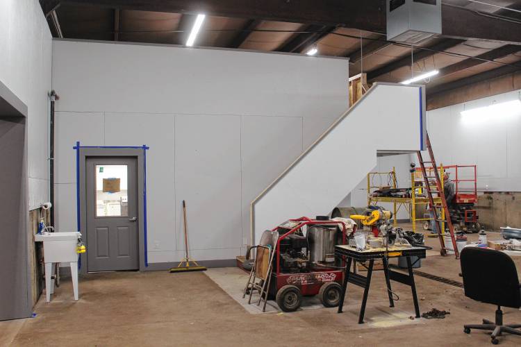 The new Bernardston Fire Station is being renovated at 167 Northfield Road, the former home of Raymond’s Repair.