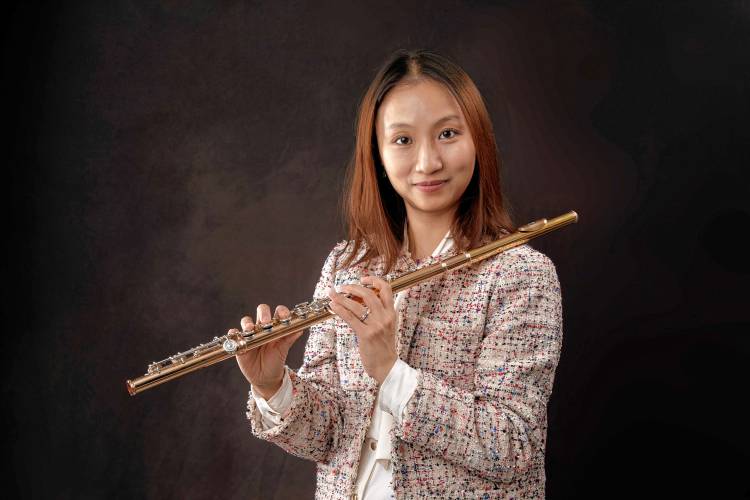 The 1794 Meetinghouse plans to present musicians Jung-Yi Alice Hsieh Daugherty, seen here, on flute and Ilya Kazantsev on piano on Sunday, June 23.