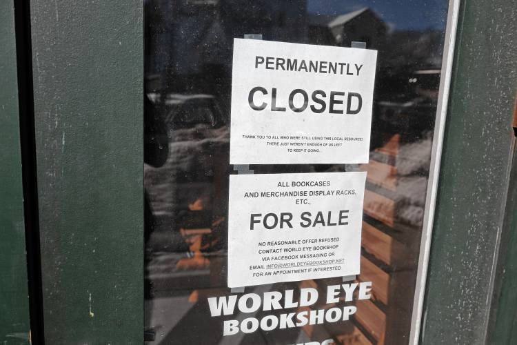With World Eye Bookshop’s closure at the turn of the year after more than half a century in Greenfield, it joins a list of longtime Main Street staples that have shuttered in recent years.