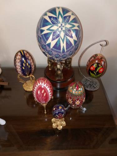 Montague resident Carol Kostecki will share the Polish and Eastern European tradition of pysanky, or Easter egg painting, at a Polish and Eastern European mini festival at The LAVA Center on April 26.